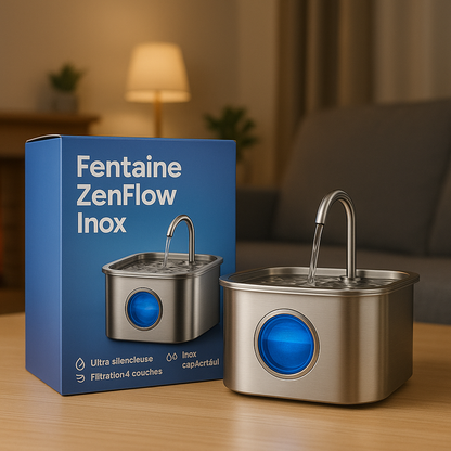 Fontaine ZenFlow™ Inox pour Chat